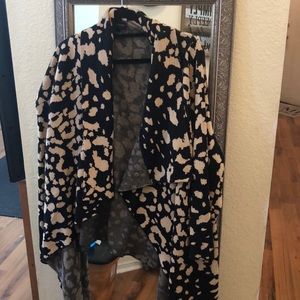 Open cow neck sweater